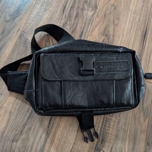 Outbrook Faux Leather Fanny Pack With Adjustable Waist Strap.